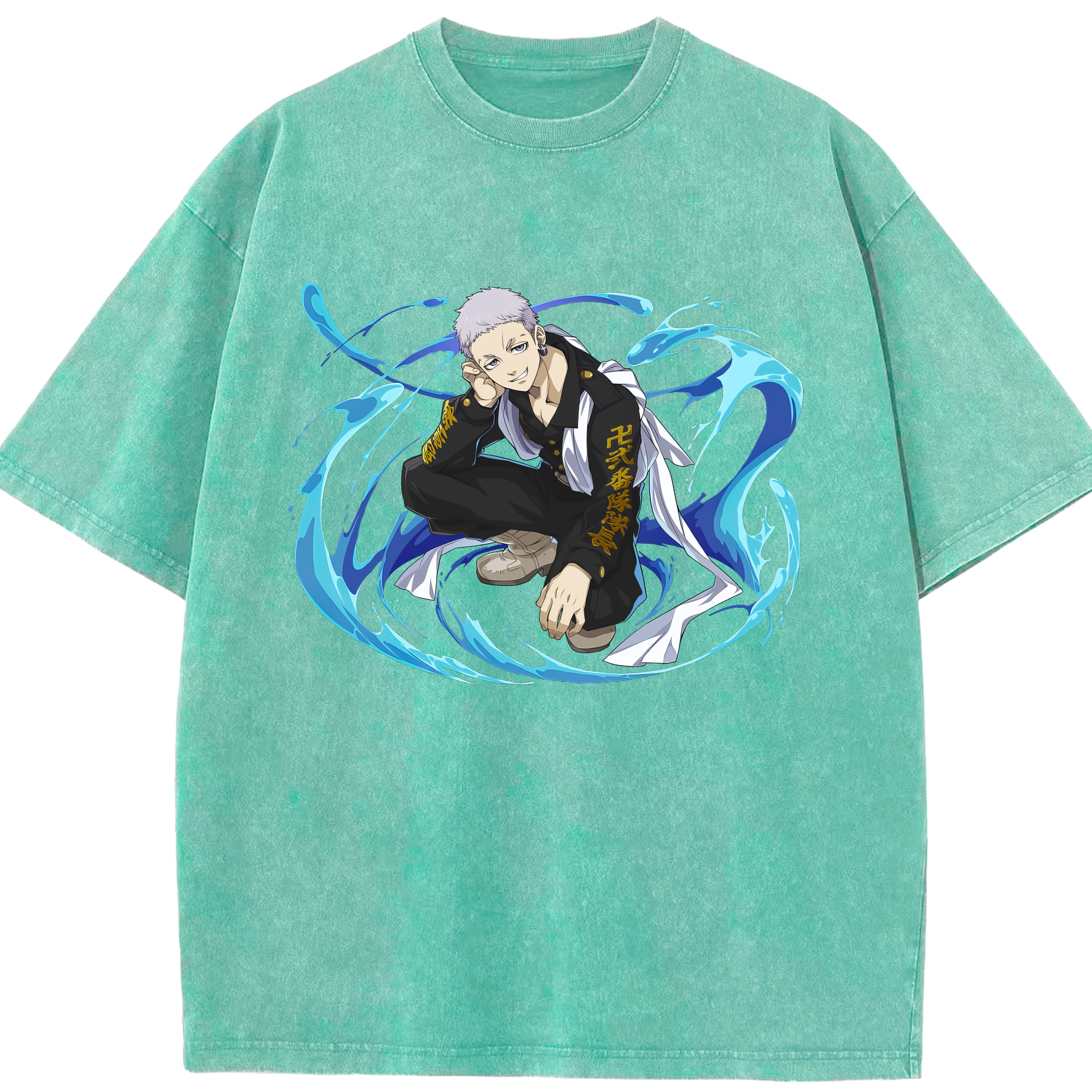 （画像用） 東京リベンジャーズ Tokyo Revengers 綿100% ヴィンテージ風 半袖Tシャツ（フロントプリント）